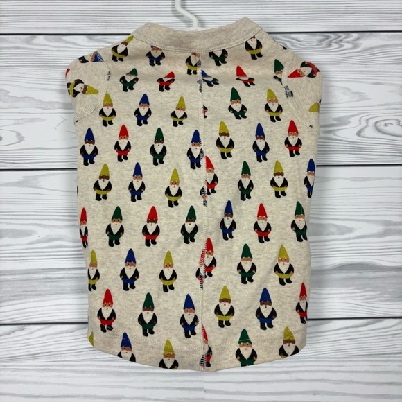 Hanna Andersson Holiday Christmas Dog Gnome Pajamas Size Medium Organic Cotton - Picture 2 of 6